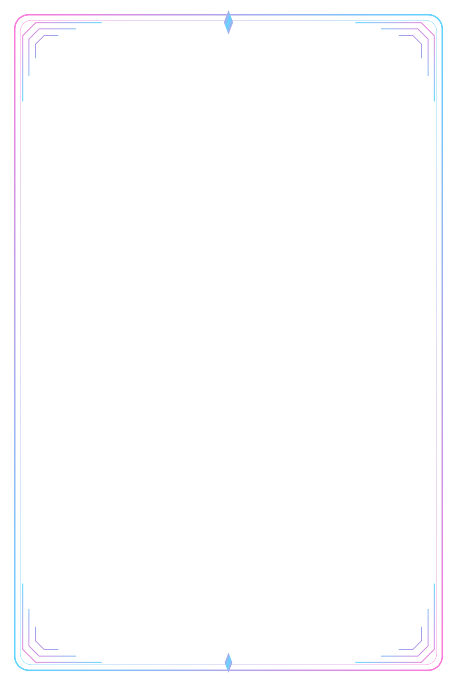 Neon frame transparent frame only